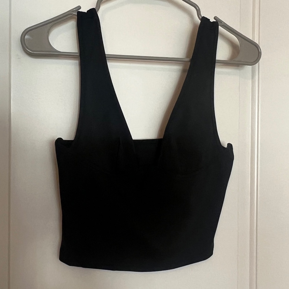 Black tank top